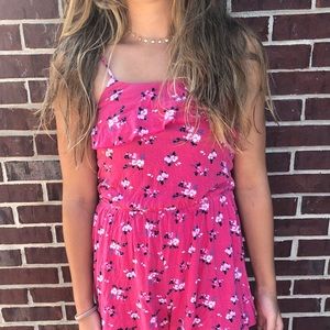 CUTE PINK FLORAL ROMPER!!!